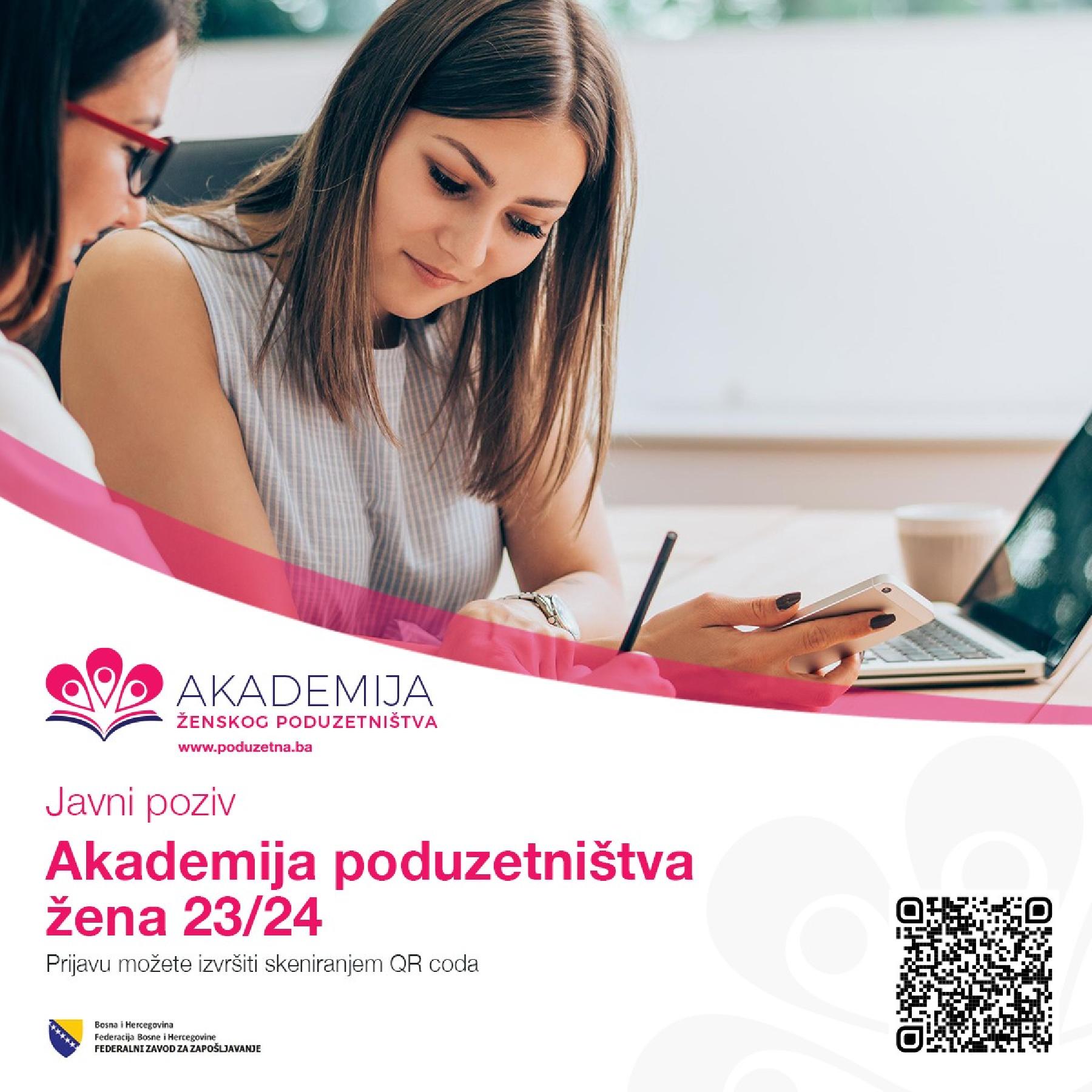 POZIV ZA PODUZETNICE:  Akademija koja oživljava vizije!