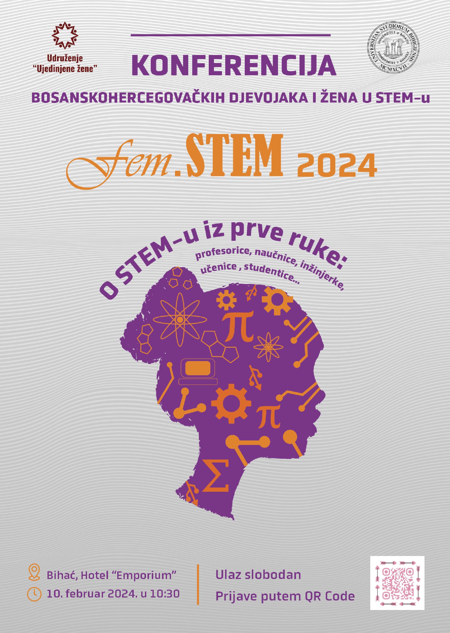 fem.STEM 2024 – Konferencija bosanskohercegovačkih djevojaka i žena u STEM-u