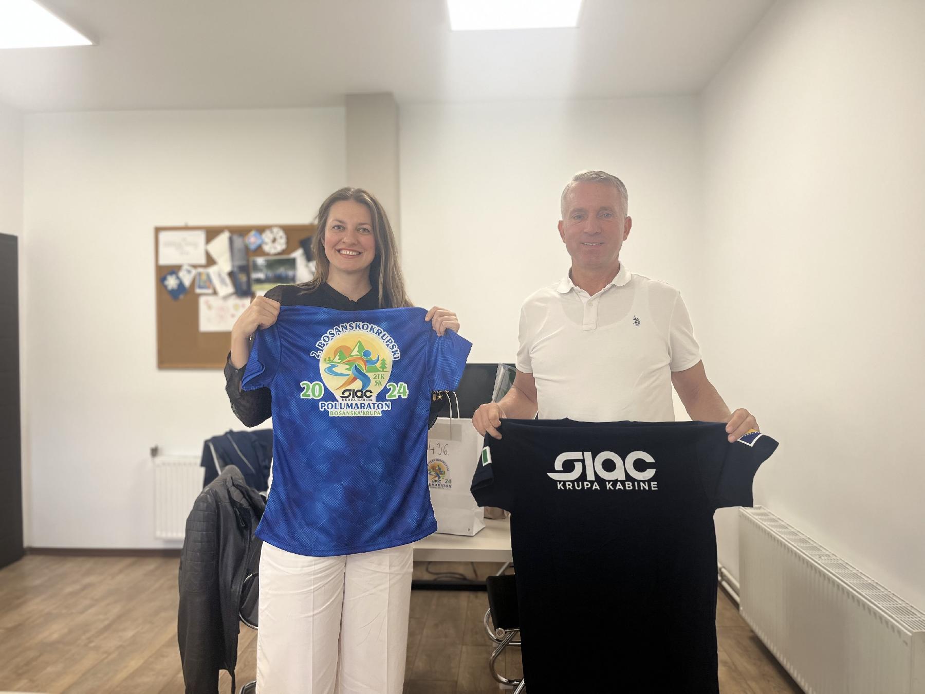 Zahvalnica za generalnog sponzora 2.bosanskokrupskog KRUPA KABINE polumaratona