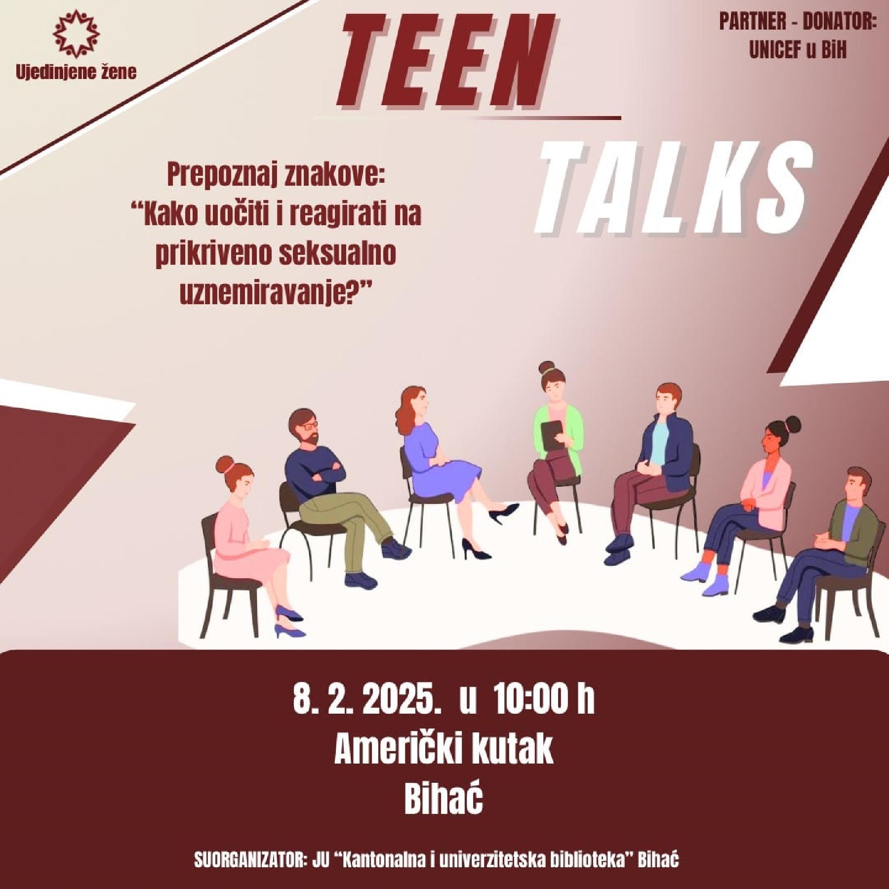 TEEN TALKS – Osnažimo i djelujmo  zajedno