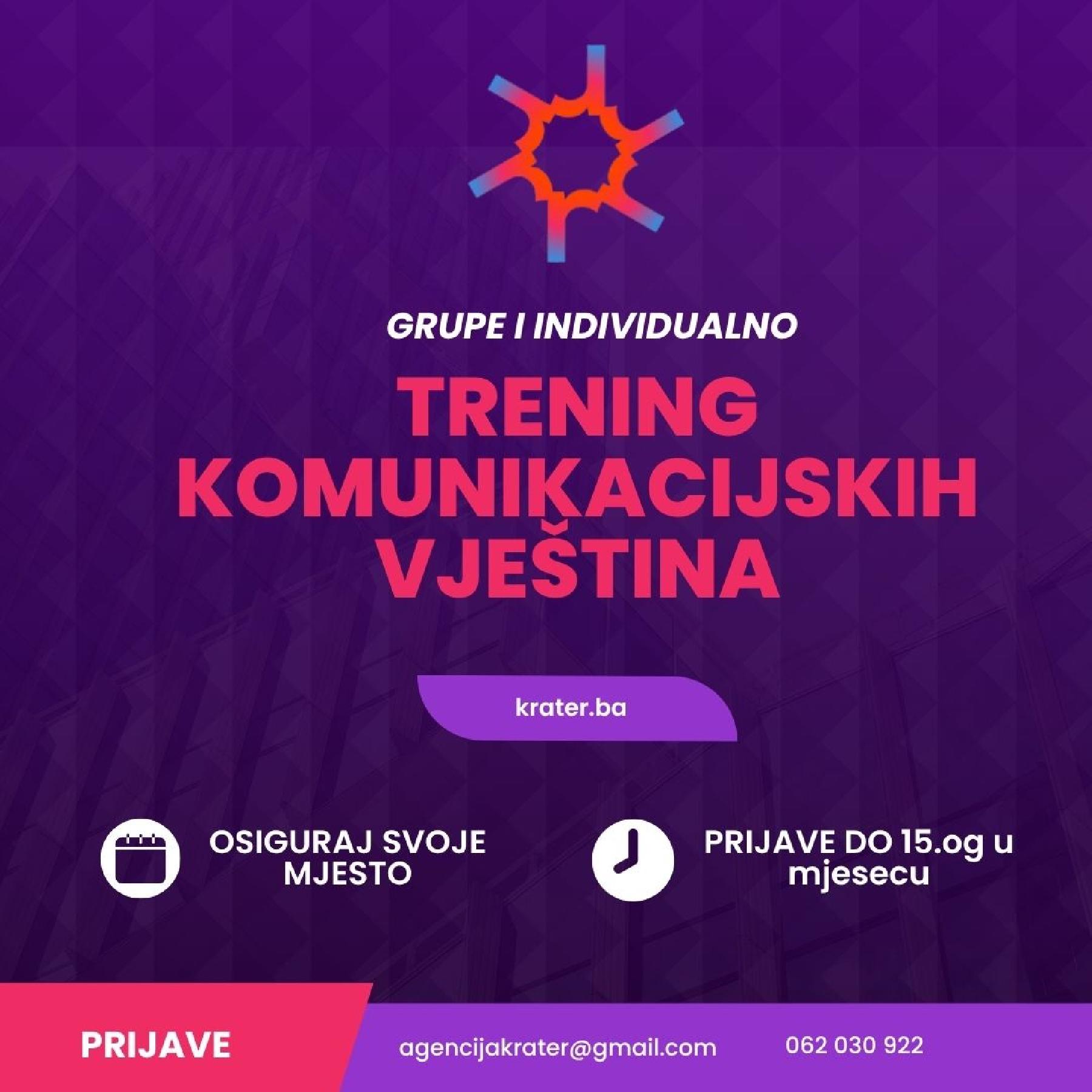 TRENING KOMUNIKACIJSKIH VJEŠTINA (4 MODULA)