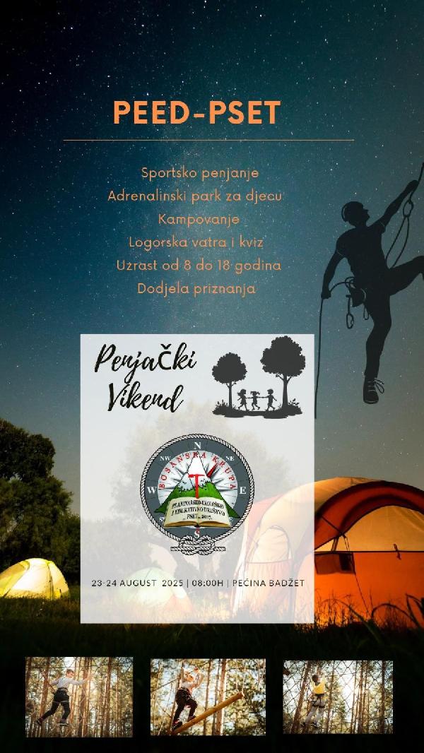 Penjački vikend za djecu i mlade: Dva dana avanture i života s prirodom