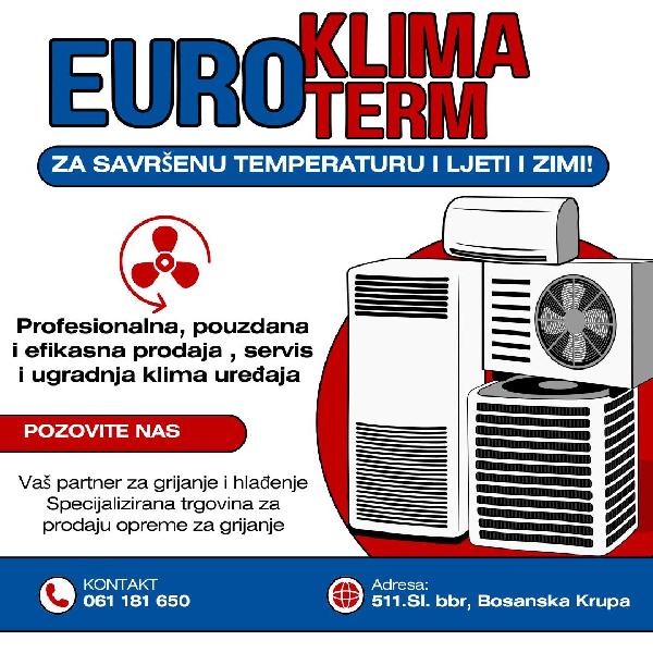 Euroterm i Euroklima – pouzdani partneri za grijanje, rashlađivanje i vodoinstalacije